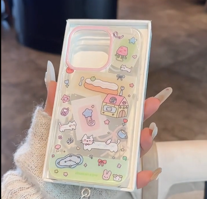 スマホケース　iPhoneケース　動物　可愛い　1100