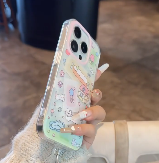 スマホケース　iPhoneケース　動物　可愛い　1100