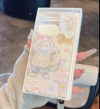 スマホケース　　iPhoneケース 可愛い　　おしゃれ 　ねこ　　　1130