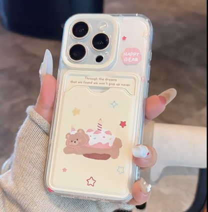 スマホケース　iPhoneケース 可愛い　クマ　おしゃれ スマホケース  1132