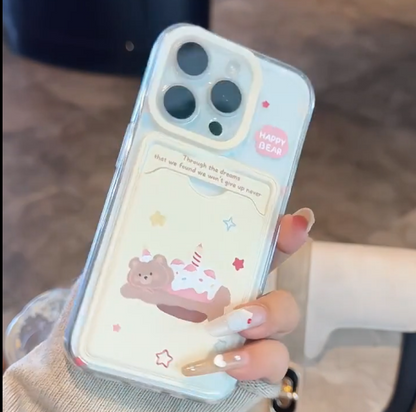 スマホケース　iPhoneケース 可愛い　クマ　おしゃれ スマホケース  1132