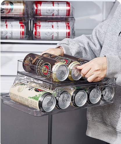 送料無料　　引き出し式収納棚　冷蔵庫飲料収納ボックス　　　3278