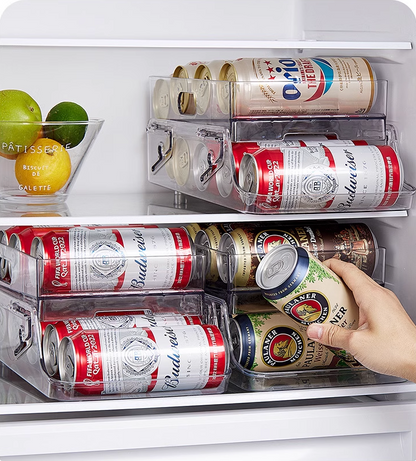 送料無料　　引き出し式収納棚　冷蔵庫飲料収納ボックス　　　3278