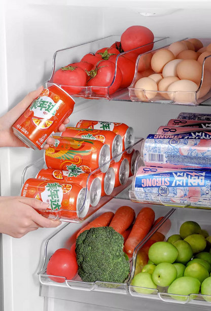 送料無料　　引き出し式収納棚　冷蔵庫飲料収納ボックス　　　3278