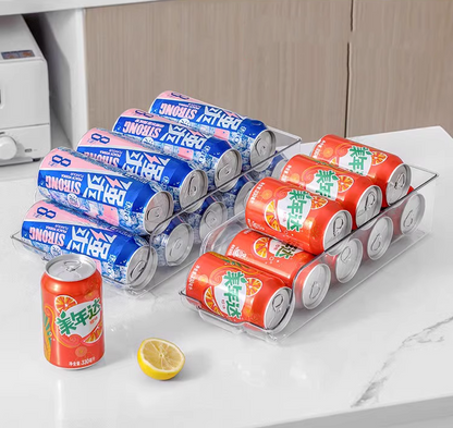 送料無料　　引き出し式収納棚　冷蔵庫飲料収納ボックス　　　3278